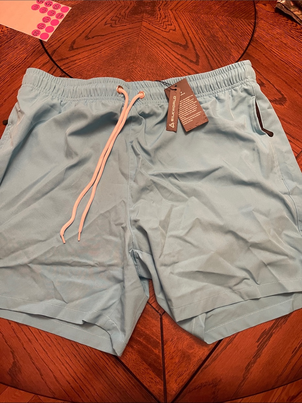 SILKWORLD Men's Swim Trunks with Compression Liner - XL (NWT)
